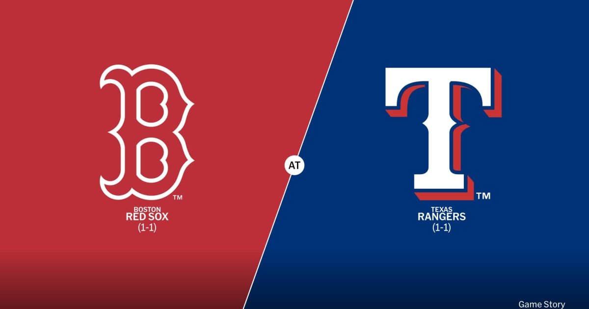 Texas Rangers vs Red Sox Match Player Stats